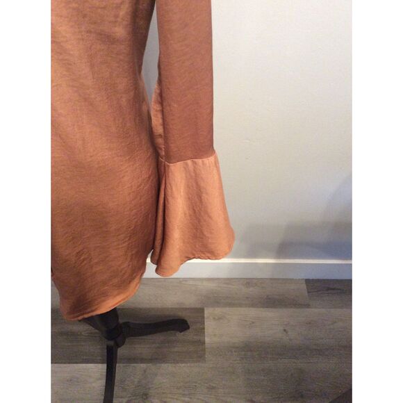 New NWT Planet Blue Tru Blu Gisele Cowl Tunic Large L Nude Boho - Picture 5 of 7